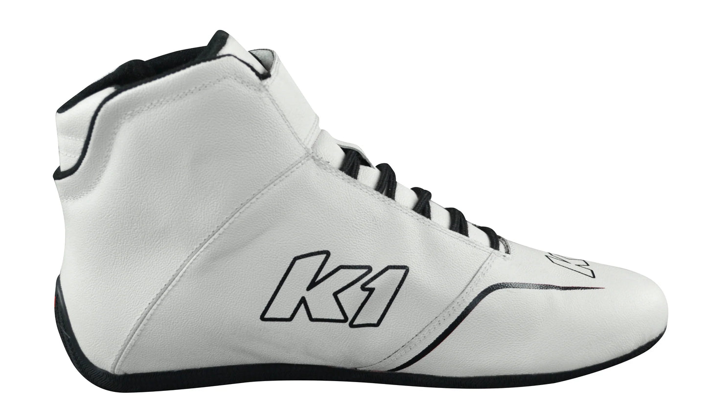 K1 GTX-1 White Nomex Racing Shoe
