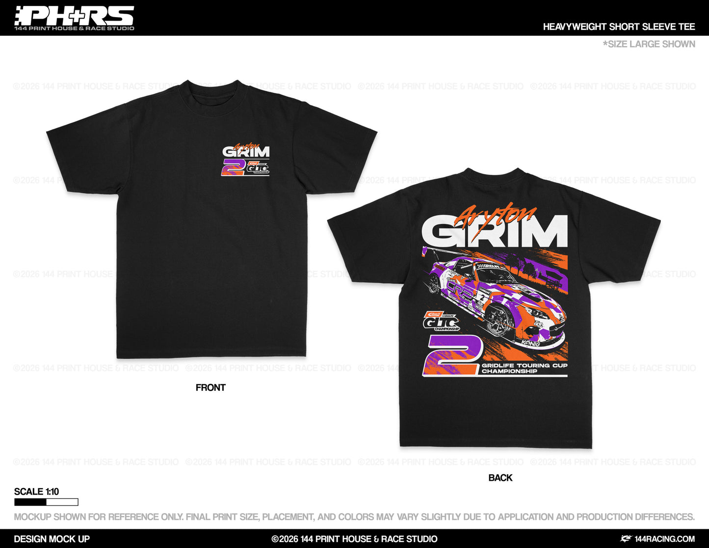 ARYTON GRIM #2- GRIDLIFE BLACK T-SHIRTS