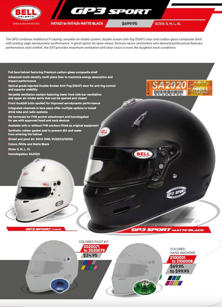 Bell GP.3 Sport Helmet SA2020
