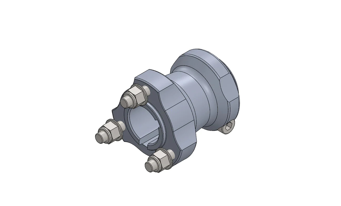 WHEEL HUB 30MM LONG- BLACK