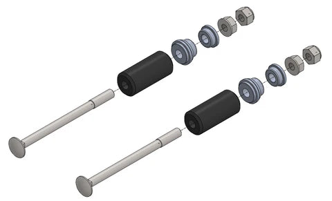 Rear Bumper Mounting Kit - 28MM