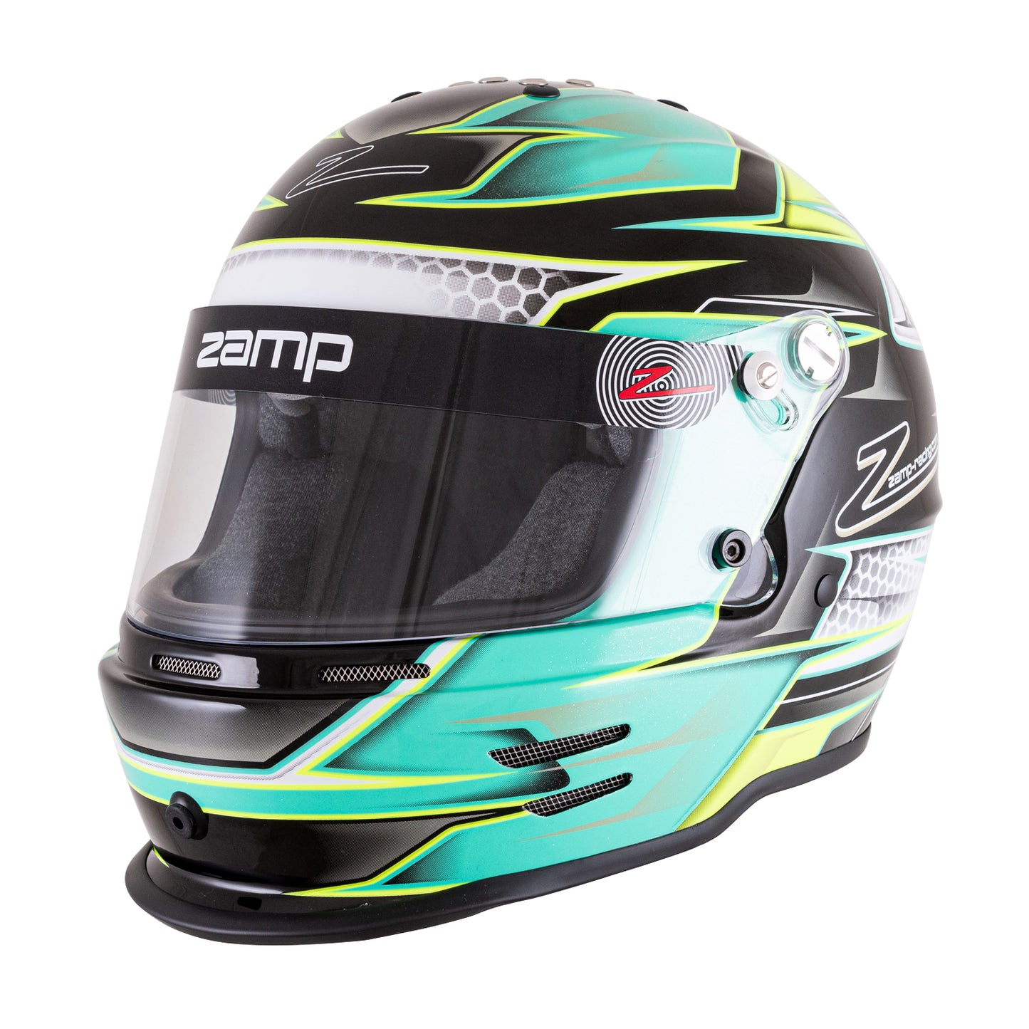 ZAMP RZ-42Y Helmet Youth Green/Silver Graphic