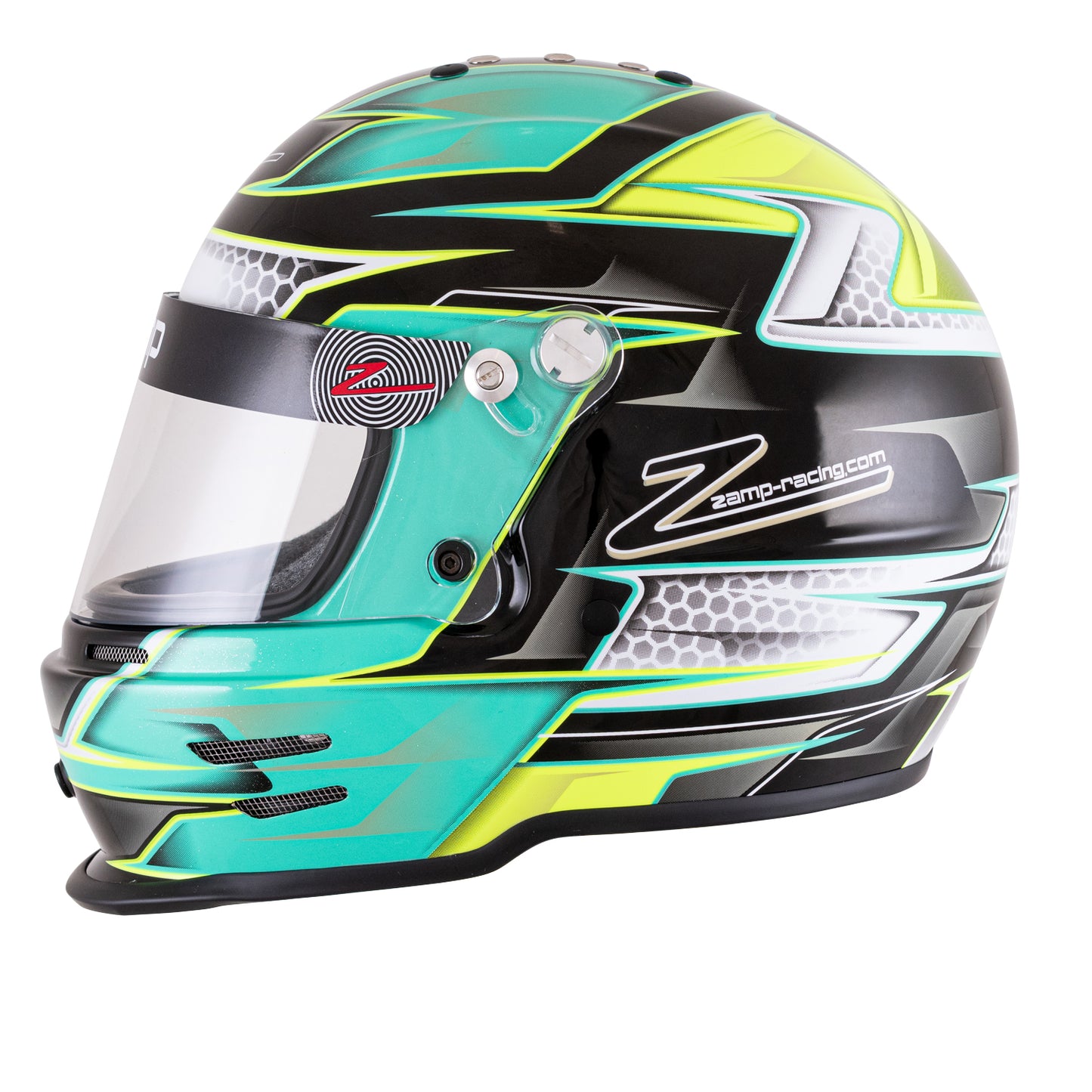 ZAMP RZ-42Y Helmet Youth Green/Silver Graphic