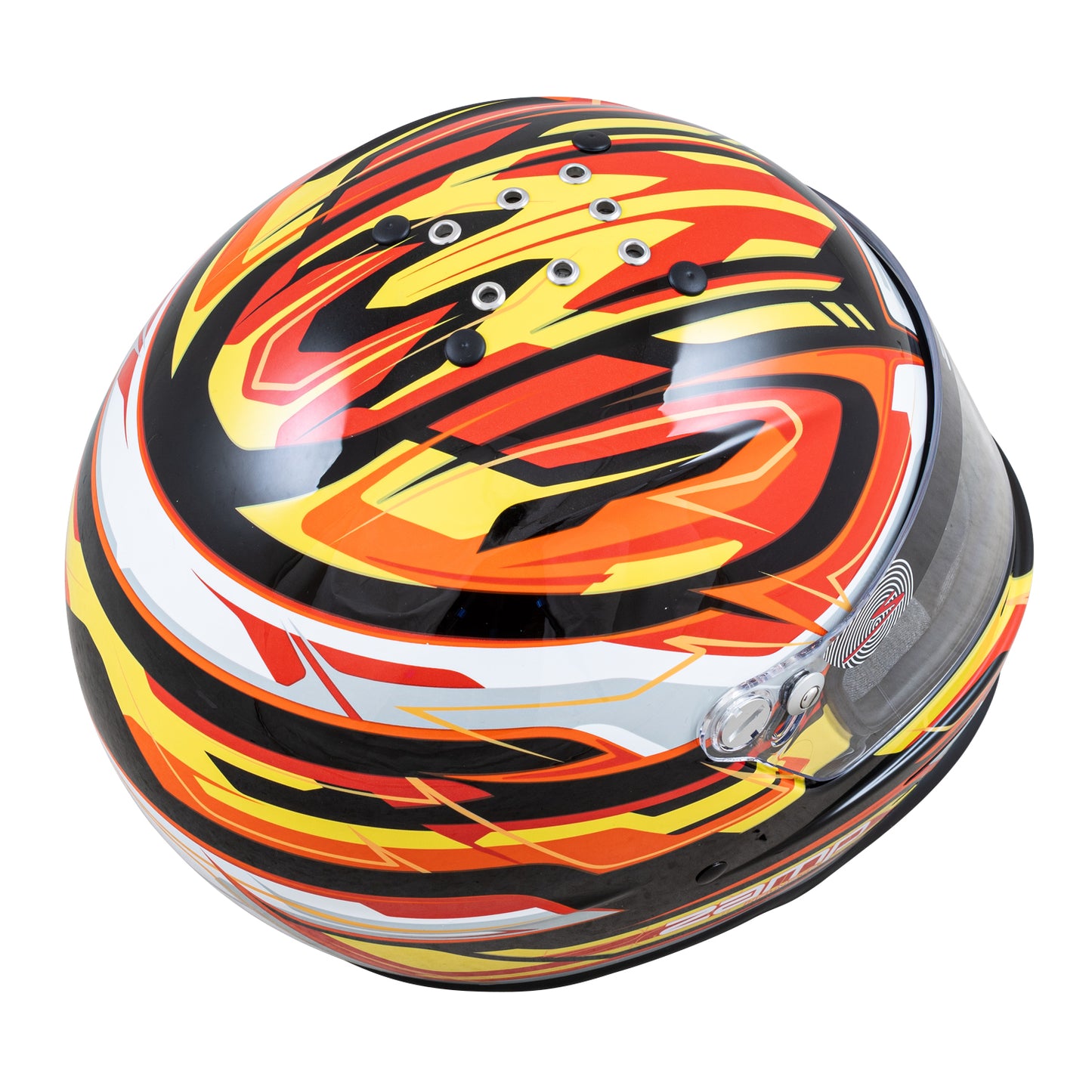 ZAMP RZ-42Y Helmet Youth Blk/Red/Org Graphic