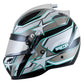 Zamp ZR-72 Auto Racing Graphic Helmet-Matte Black/Gray/Lt Gray