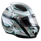 Zamp ZR-72 Auto Racing Graphic Helmet-Matte Black/Gray/Lt Gray