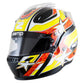 Zamp ZR-27 Auto Racing Graphic Helmet-Gloss Black/Yellow/Orange