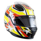 Zamp ZR-27 Auto Racing Graphic Helmet-Gloss Black/Yellow/Orange