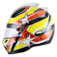 Zamp ZR-27 Auto Racing Graphic Helmet-Gloss Black/Yellow/Orange