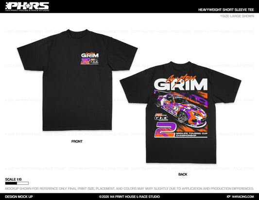 ARYTON GRIM #2- GRIDLIFE BLACK T-SHIRTS