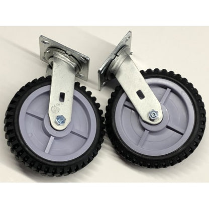 Kartlift 8" Flat Free Replacement Caster Set