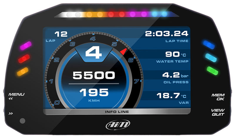 AiM MXS v1.3 Dash Logger + GPS Module 1.3M Cable